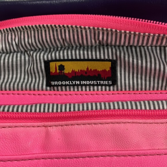 {Brooklyn Industries} Tote bag (used) color block Pink Purple - Picture 4 of 10